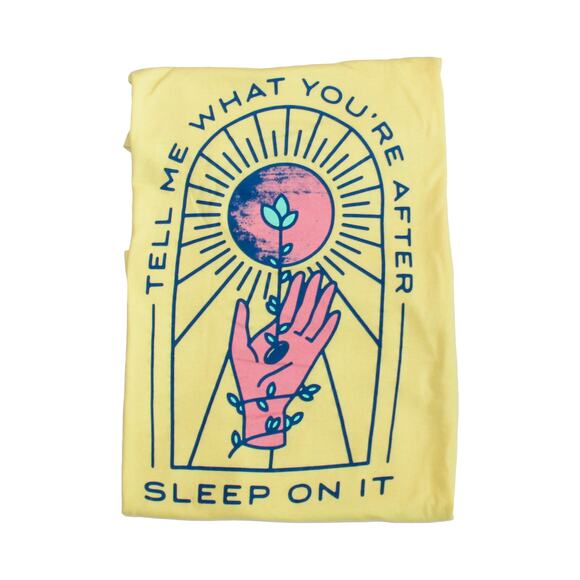 Bella + Canvas Sleep On It Graphic T-shirt Yellow - Picture 7 of 7